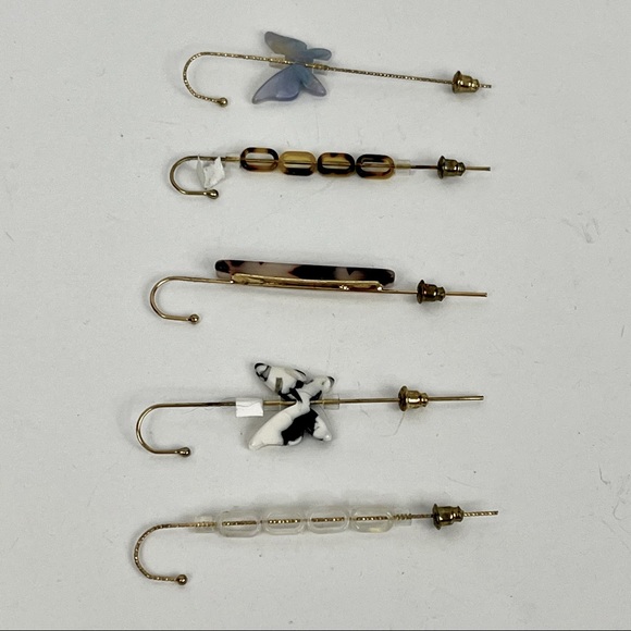 Lot of 5 Ear Cuffs Gold Tone in Color Earrings NWOT - Picture 3 of 11